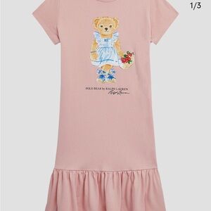 Girls Ralph Lauren Polo Bear T-Shirt Dress